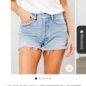 Agolde Jaden high rise jean shorts size 27